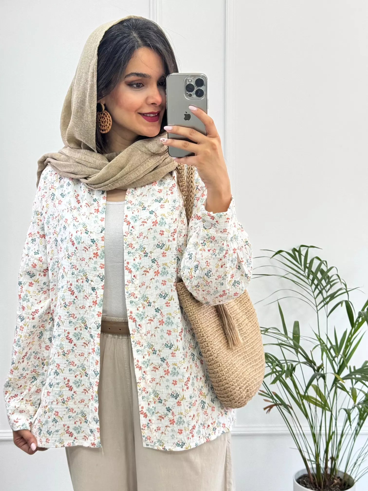 مانتو دبل فیس شکوفه